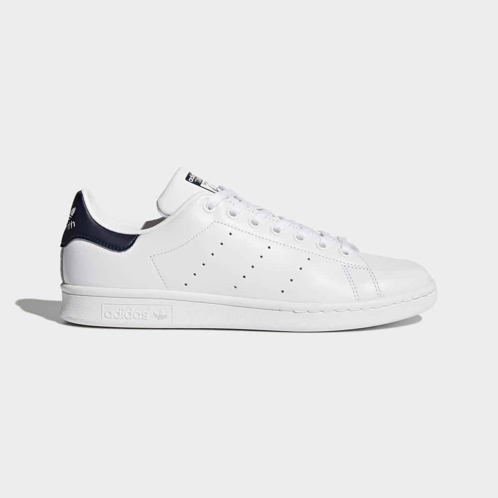 Adidas Women's Stan Smith Originals Shoes White/Dark Blue Ireland M20325